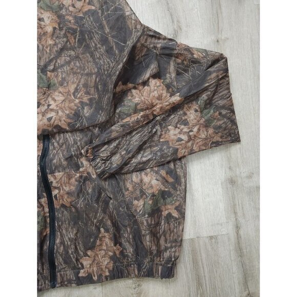 Vintage Cabelas Camo Hooded Face Cover Sheer Hunting Jacket Mens 2XL - Picture 3 of 9
